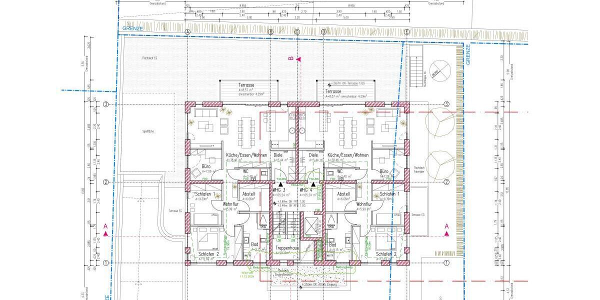 Helle altersgerechte Wohnung im KFW 40 Energiesparhaus Nähe Porta Nigra – an den Krankenhäusern - Etagenwohnung Trier Nord | Angebot:26441136