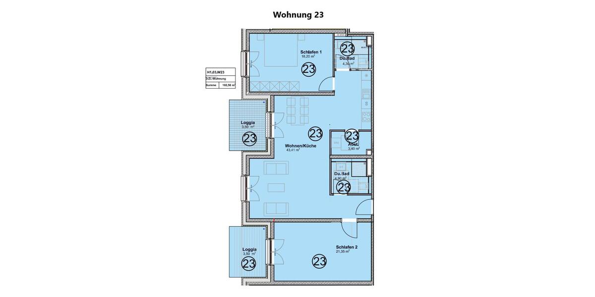 Helle altengerechte Wohnung mit Sonderabschreibung im KFW 40 QNG Energiesparhaus Trier - Etagenwohnung Trier Feyen-Weismark | Angebot:27360115