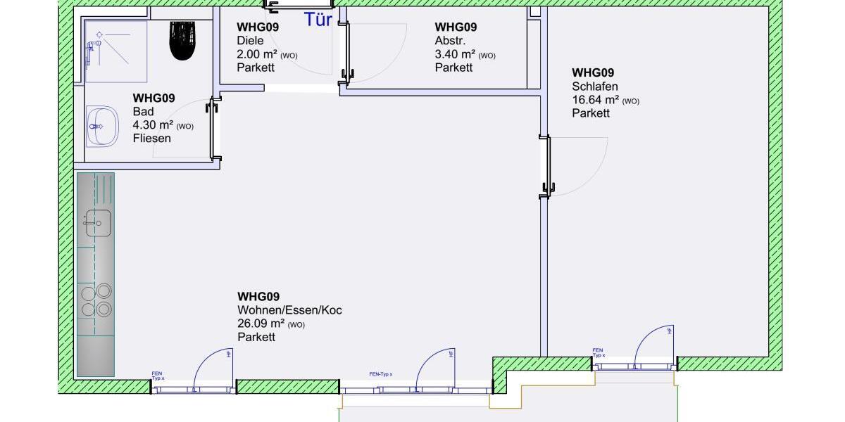 Helle Wohnung im KFW 40 Energiesparhaus - Steuern sparen durch Sonderabschreibungen - Etagenwohnung Trier Feyen-Weismark | Angebot:27223026