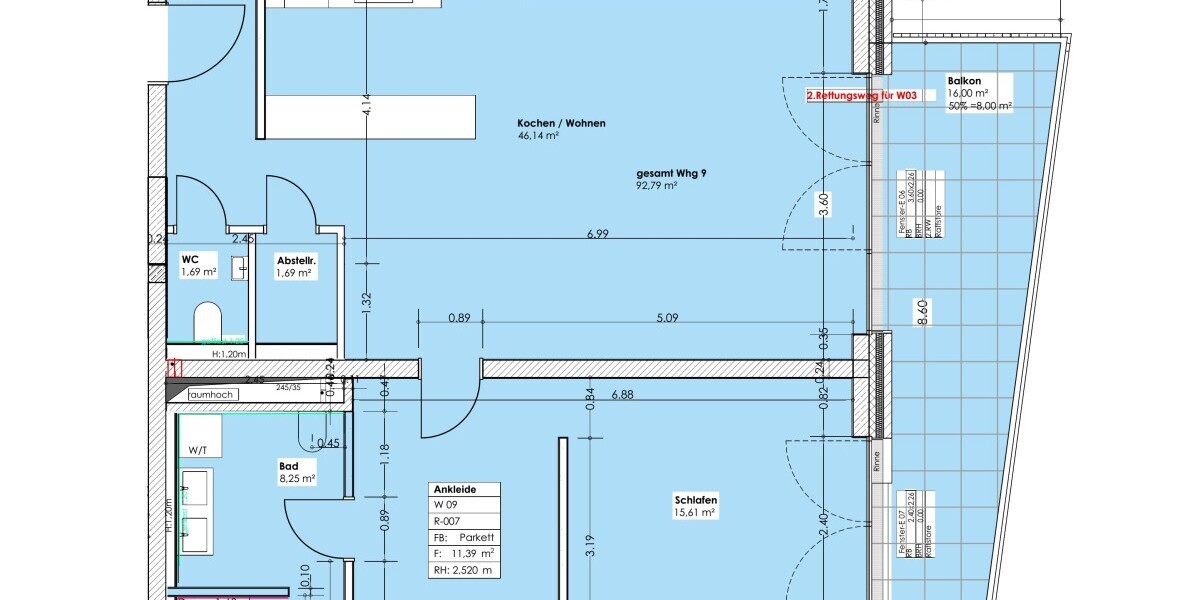 Grosszügige Wohnung mit toller Ankleide im KFW 40 Energiesparhaus Trier mit Top Anbindung Luxemburg - Etagenwohnung Trier Feyen-Weismark | Angebot:27266518