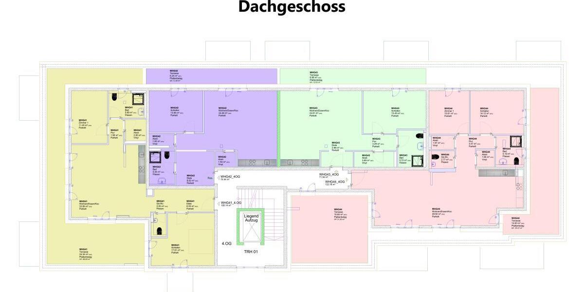 Helle Penthousewohnung mit große Dachterrasse im KFW 40 QNG Energiesparhaus - Einfamilienhaus Trier Feyen-Weismark | Angebot:27295165