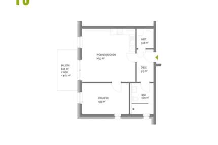 Wohnung Trier Kürenz - 2 Zimmer, 58 m&sup2;, 329.000&euro; | Angebot:23742642