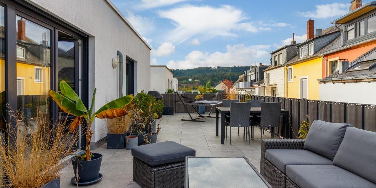 Altersgerechte Penthousewohnung mit großer Dachterrasse nur 5 Gehminuten Nähe Porta - Einfamilienhaus Trier Nord | Angebot:27480063