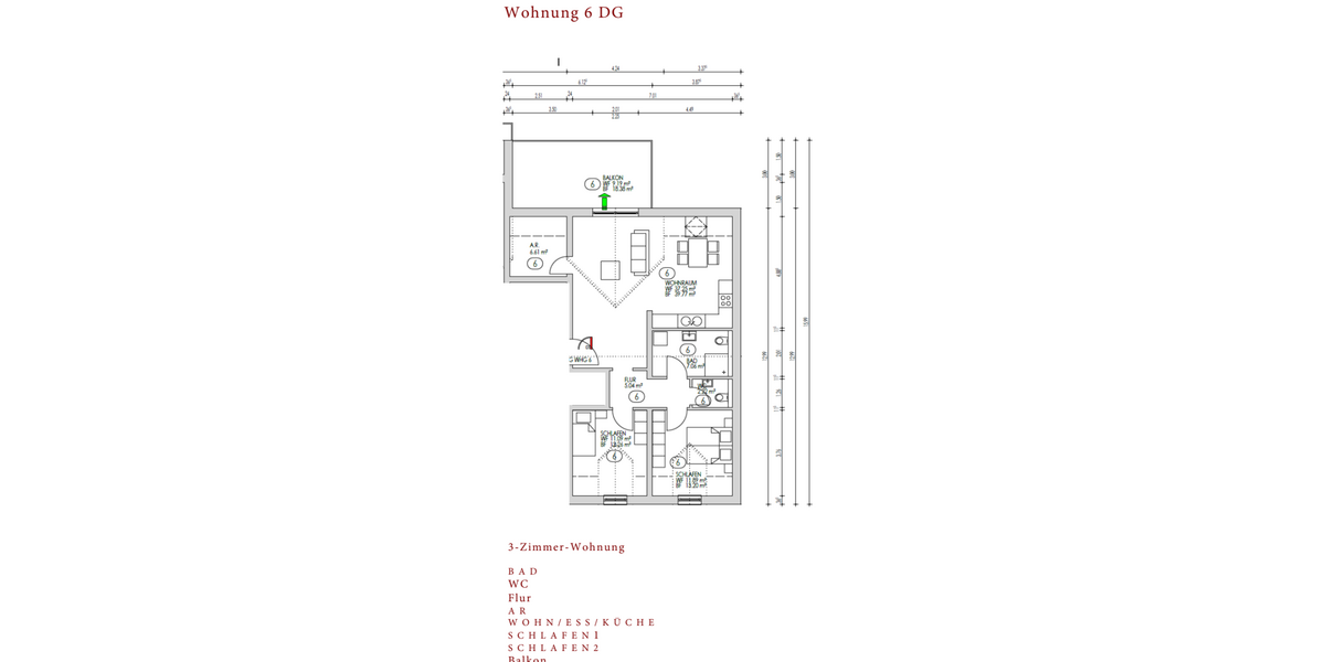 Achtung Lux-Pendler - Moderne Dachgeschoßwohnung Wasserliesch - KFW 55 Darlehen ab 1 % Zins - Dachgeschoßwohnung Wasserliesch | Angebot:27339643