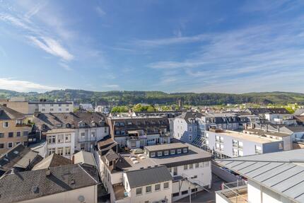 Blick über die Stadt- Altersgerechte helle Penthousewohnung an der Fußgängerzone - Haus Trier Nord | Angebot:26948447