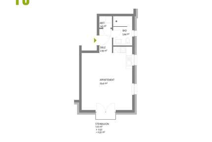 Wohnung Trier Kürenz - 1 Zimmer, 39 m&sup2;, 210.000&euro; | Angebot:23742641