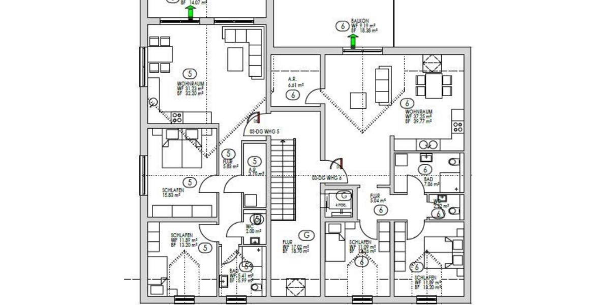 Achtung Lux-Pendler - Moderne Dachgeschoßwohnung Wasserliesch - KFW 55 Darlehen ab 1 % Zins - Dachgeschoßwohnung Wasserliesch | Angebot:27339643
