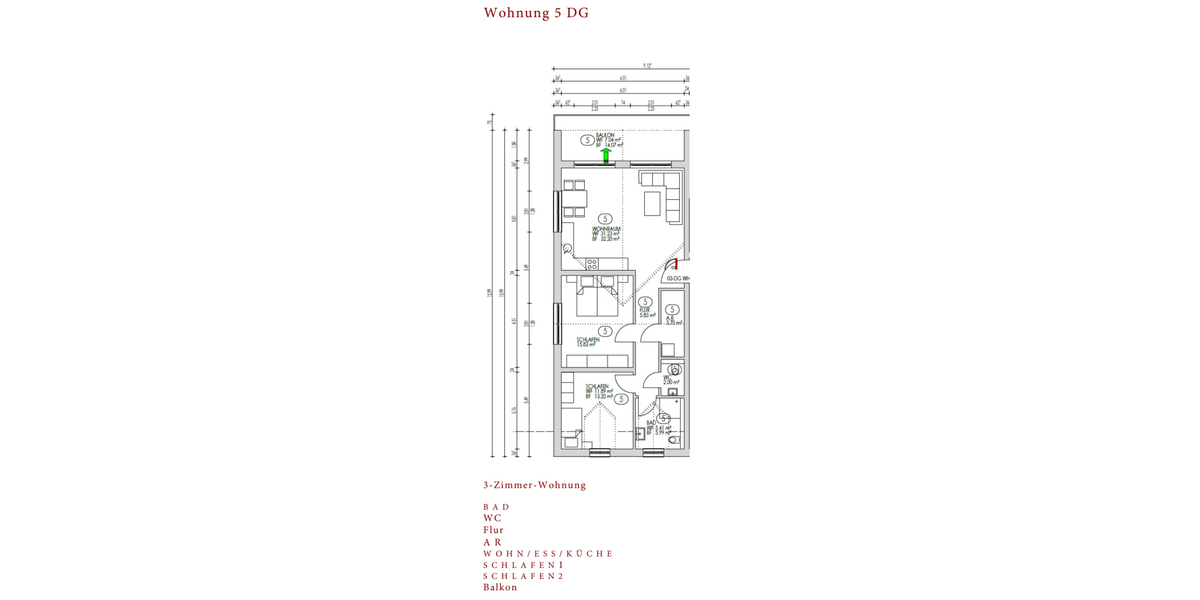 Achtung Lux-Pendler - Moderne Dachgeschoßwohnung Wasserliesch - KFW 55 Darlehen ab 1 % Zins - Dachgeschoßwohnung Wasserliesch | Angebot:27339537
