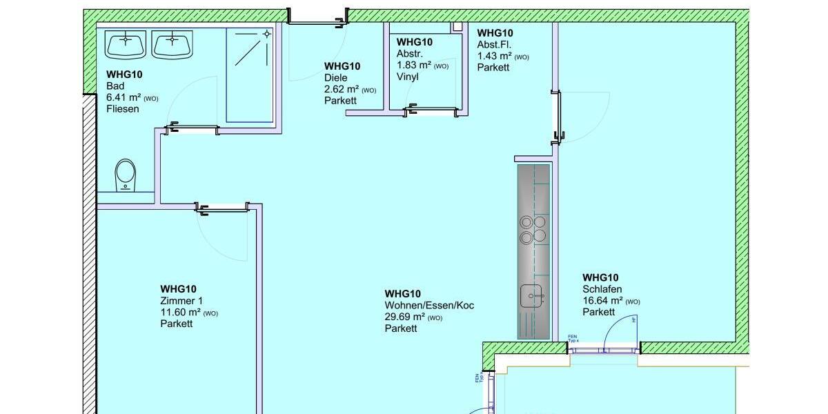 Achtung Lux-Pendler-Modernes Wohnen KFW 40 QNG Energiesparhaus KFW Darlehen ab 0,01 % - Etagenwohnung Trier Feyen-Weismark | Angebot:27223038