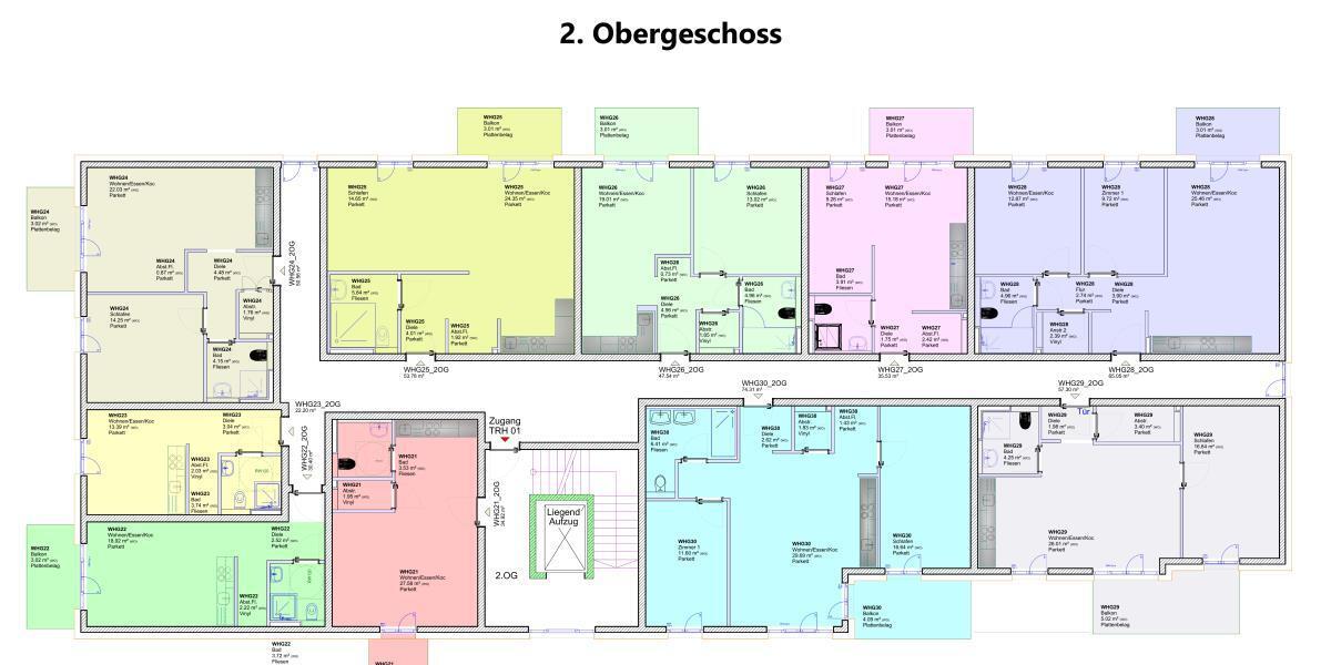 Helle Penthousewohnung mit großen Dachterrassen im KFW 40 QNG Energiesparhaus - Einfamilienhaus Trier Feyen-Weismark | Angebot:27295194